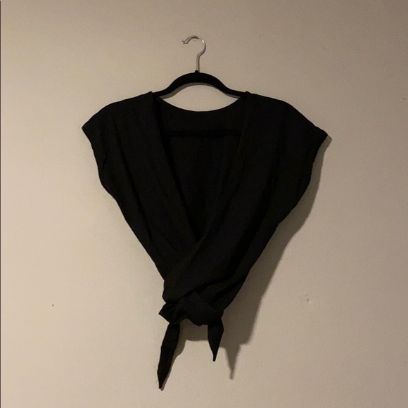 Wilfred Tops - Wilfred Black Wrap Top